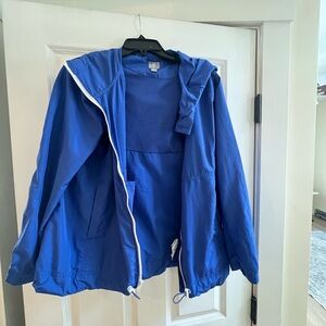 GAP Royal Blue Mesh-Lined Jacket windbreaker size large